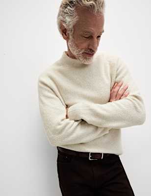 Supersoft High Neck Jumper with Wool