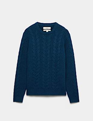 Cable Knit Crew Neck Jumper