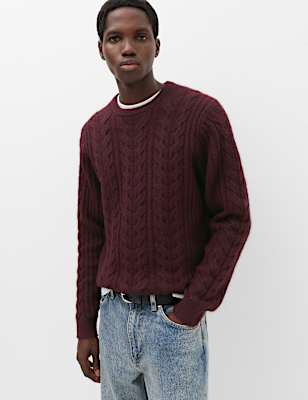 Cable Knit Crew Neck Jumper