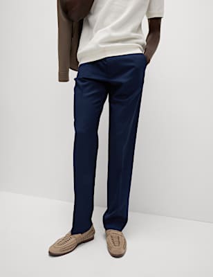 Regular Fit Smart Stretch Trousers