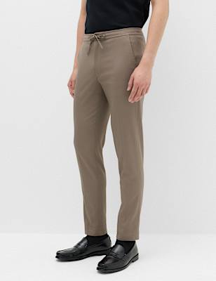 Tapered Fit Elasticated Trousers