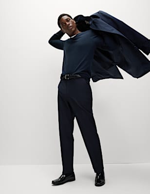 Regular Fit Crease Resist Smart Trousers