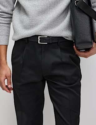 Tailored Fit Stretch Smart Trousers