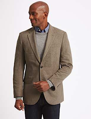 Regular Fit Textured Jacket