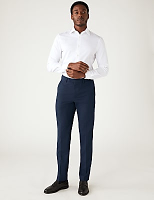 Textured Stretch Trousers
