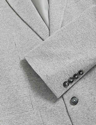 Tailored Fit Cotton Rich Puppytooth Blazer