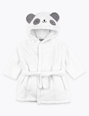 Cotton Panda Hooded Robe (0-3 Yrs)