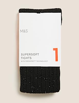 Supersoft Ribbed Tights (2-14 Yrs)