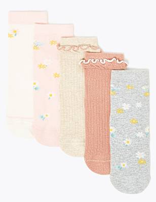5 Pack of Floral Socks