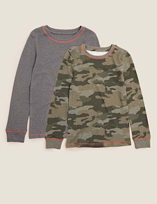 2pk Thermal Camo Tops (2-16 Yrs)