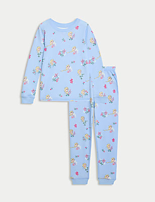 Cotton Blend Disney Frozen™ Thermal Pyjamas (2-12 Yrs)