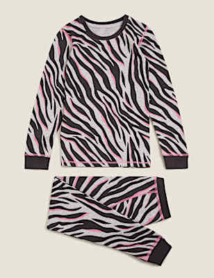 Thermal Cotton Zebra Set (6-16 Yrs)