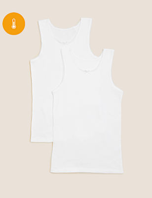 2pk Girls' Thermal Vests (2-16 Yrs)