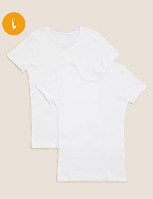 2pk Girls' Thermal Vests (2-16 Yrs)