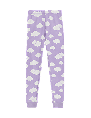 Heatgen&trade; Thermal Cloud Print Leggings (2-14 Yrs)