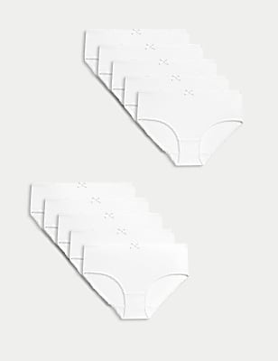 10pk Pure Cotton Knickers