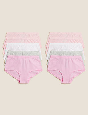 10pk Cotton Rich Assorted Shorts (5-16 Yrs)