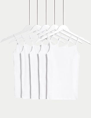 5pk Cotton with Stretch Camis (5-14 Years)