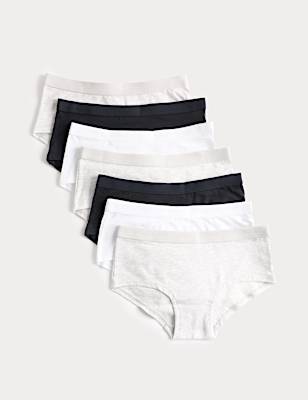 7 Pack Cotton with Stretch Grey Shorts (5-16 Yrs)