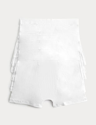 5 Pack Cotton Stretch Trunks (5-16 Yrs)