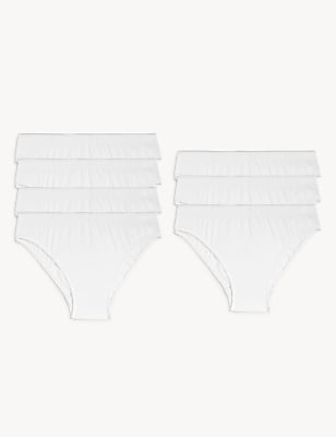 7P Plain Briefs White (2-14 Yrs)