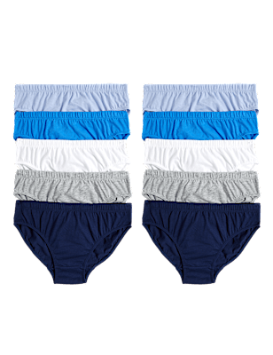 10pk Pure Cotton Briefs (2-14 Yrs)