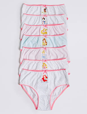 7 Pack Pure Cotton Disney&trade; Briefs (18 Months - 12 Years)