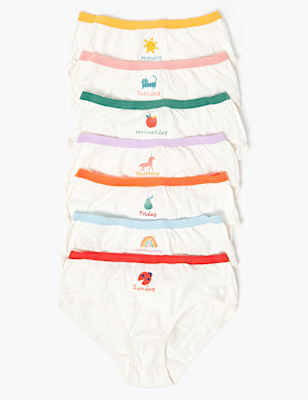 7 Pack Days of the Week Knickers (2-16 Yrs)