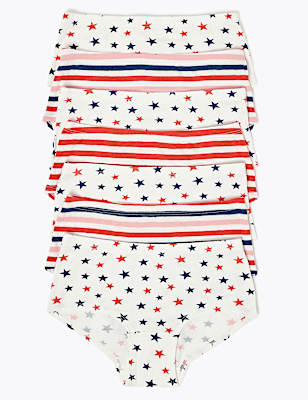 7 Pack Stars & Stripes Shorts (2-16 Yrs)