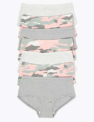 7 Pack Camouflage Print Shorts (2-16 Yrs)