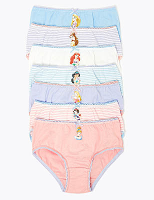 7 Pack Disney™ Princess Knickers (2-12 Yrs)
