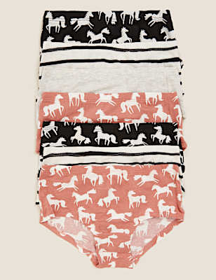 7pk Cotton with Stretch Unicorn Shorts (2-16 Yrs)