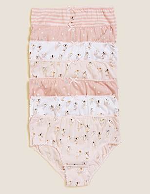7pk Pure Cotton Ballerina Knickers (18 Mths-16 Yrs)