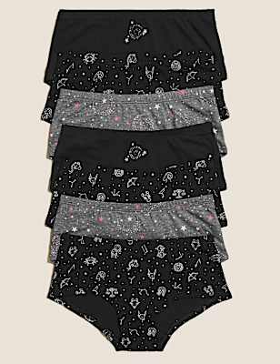 7pk Cotton Rich Star Print Shorts (2-16 Yrs)