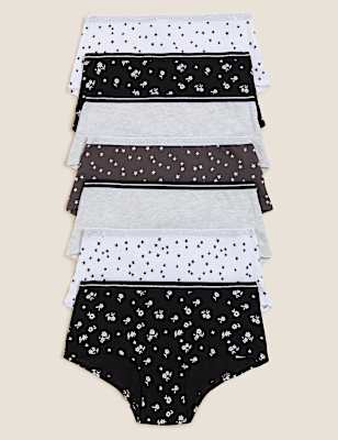 7pk Cotton with Stretch Printed Shorts
