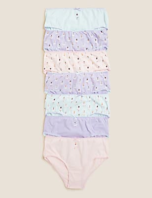 7pk Pure Cotton Ballerina Knickers (18 Mths - 14 Yrs)