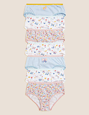 7pk Pure Cotton Butterfly Knickers