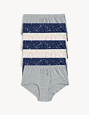 7pk Cotton Rich Unicorn Shorts