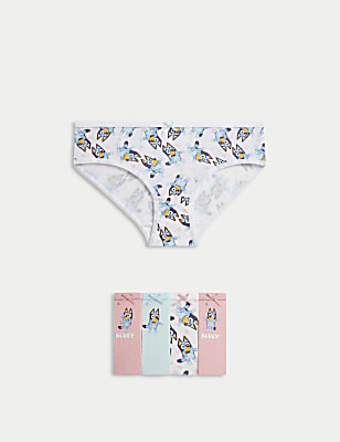 5pk Cotton with Stretch Bluey&trade; Knickers (2-8 Yrs)