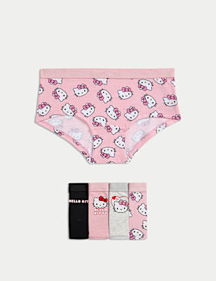 5pk Cotton Rich Hello Kitty™ Shorts (5-16 Yrs)