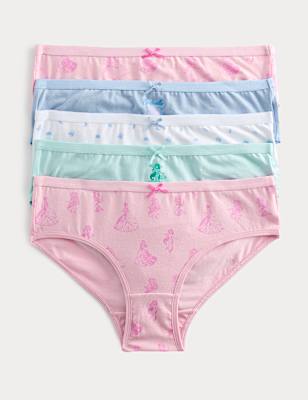 5 Pack Cotton Rich Disney Princess&trade; Knickers (18 Mths-8 Yrs)