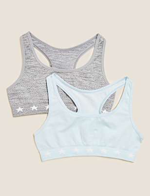 2pk Seamfree Crop Tops (6-16 Yrs)