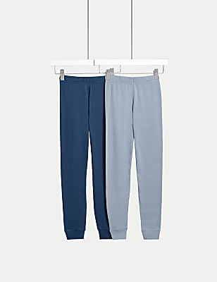 2pk Cotton Blend Thermal Leggings (2-14 Yrs)