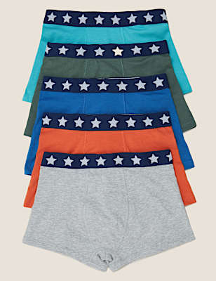 5pk Cotton with Stretch Trunks (2-16 Yrs)