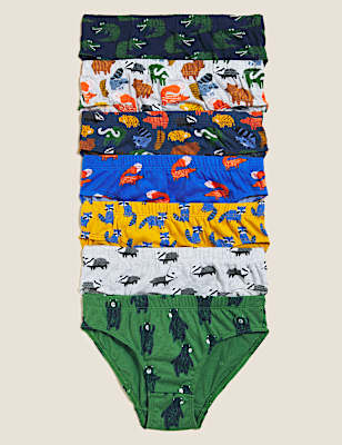 7pk Animal Briefs (271/2lbs - 7 Yrs)