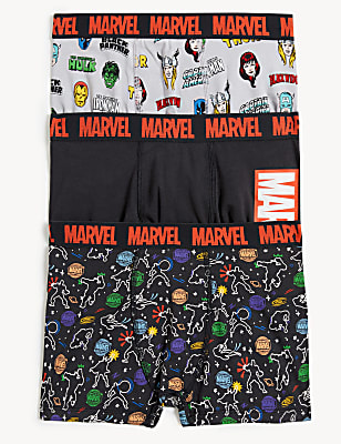 3pk Cotton Rich Marvel&trade; Trunks