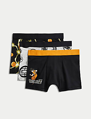 3pk Cotton Rich DragonBall Z&trade; Trunks (5-16 Yrs)