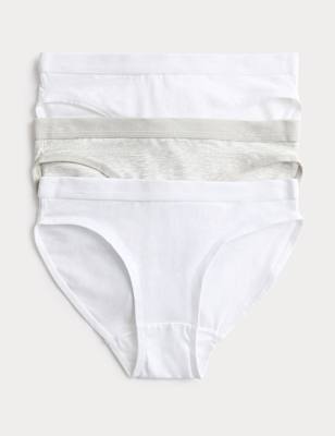 3 Pack Cotton with Stretch Bikini Knickers (6-16 Yrs)