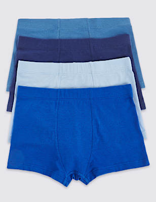 4 Pack Cotton with Stretch Trunks (18 Months - 16 Years)
