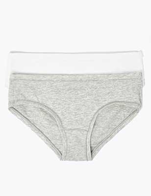 2 Pack Plain Knickers (6-16 Years)